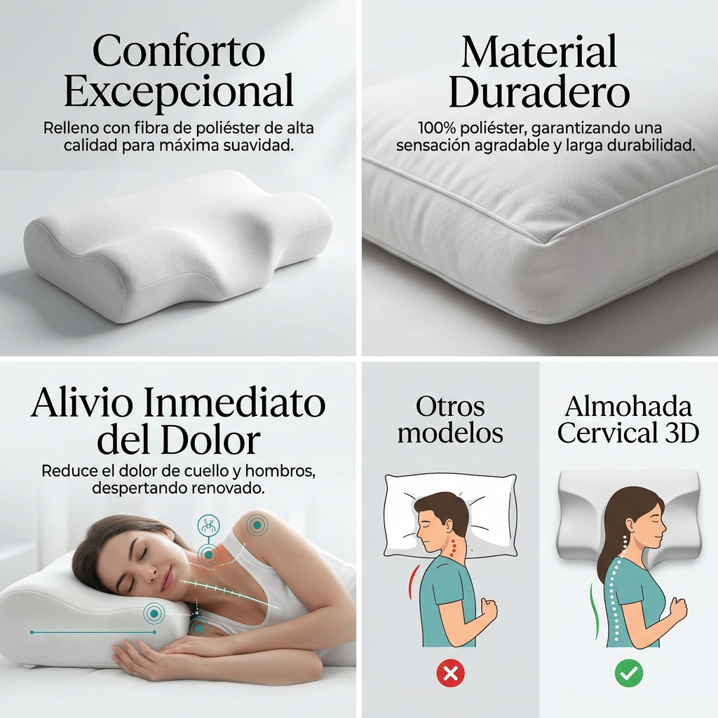 Almohada ergonomica para la columna