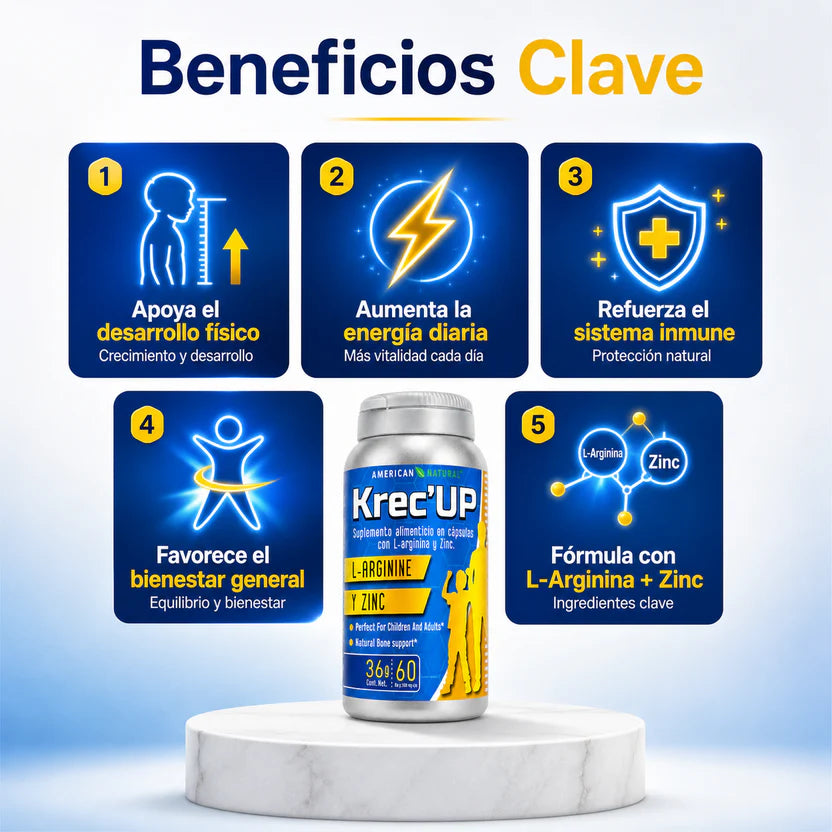 Krec Up™: Tratamiento Completo de 2 Meses – Compra 1 Mes y Recibe 2 🎁